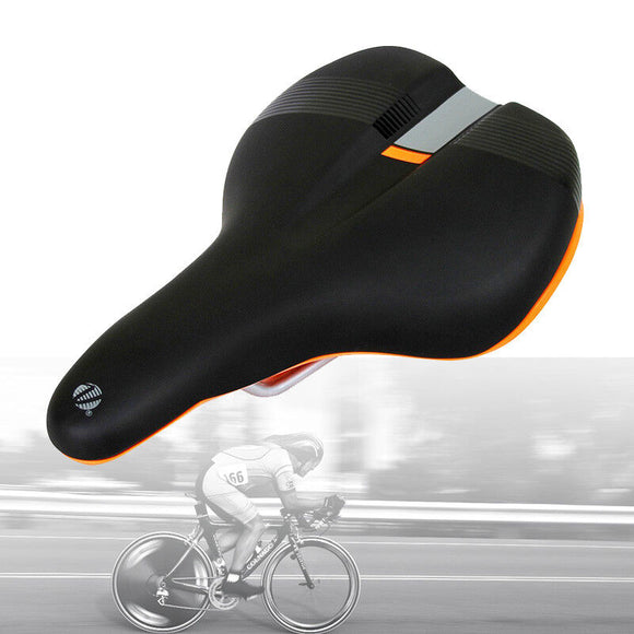 Velo LED Light Hybrid Bicycle Microfiber Seat Steel Rail Comfort Bike Gel Saddle