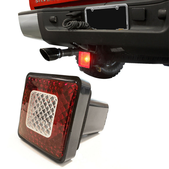 80 LED BRAKE, DRIVING, REVERSE LIGHT LAMP TRAILER TOWING HITCH COVER 2