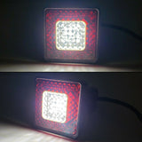 80 LED BRAKE, DRIVING, REVERSE LIGHT LAMP TRAILER TOWING HITCH COVER 2" RECEIVER
