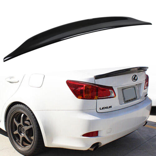 GLOSSY BLACK ABS REAR DUCK TAIL TRUNK SPOILER WING FOR 06-13 IS250 IS350 IS-F