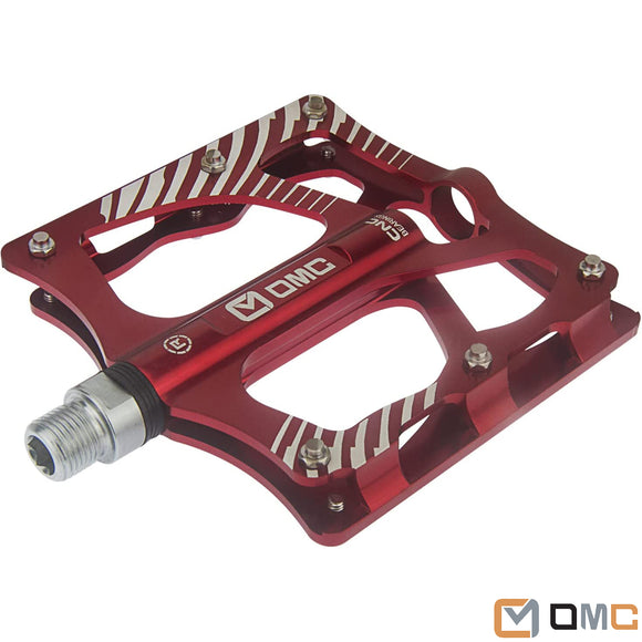 OMC MTB Mountain Bike Pedals 3 Bearing Non-Slip Lightweight Extruded Aluminum Alloy Bicycle Platform Pedals for BMX MTB 9/16