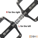 OMC MTB Extruded Aluminum Alloy Lightweight Pedals Mountain Bike Pedals 3 Bearing Non-Slip Bicycle Platform Pedals for BMX MTB 9/16"