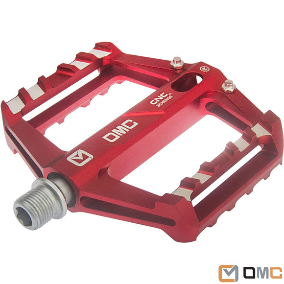 OMC MTB Lightweight Aluminum Alloy Pedals Mountain Bike Pedals 3 Bearing Non-Slip Bicycle Platform Pedals for BMX MTB 9/16