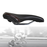 Velo Plush Hybrid Bicycle PU Leather Seat Steel Rail Comfort Bike Gel Saddle