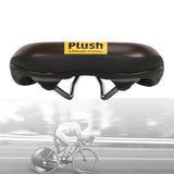 Velo Plush Hybrid Bicycle PU Leather Seat Steel Rail Comfort Bike Gel Saddle