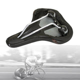 Velo Plush Hybrid Bicycle PU Leather Seat Steel Rail Comfort Bike Gel Saddle