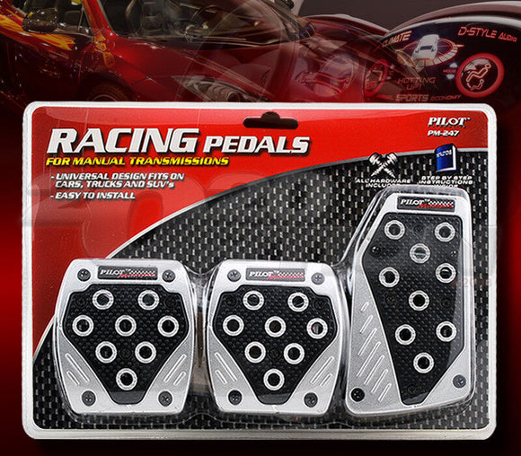 clutch brake gas pedals GRY BLACK M/T CLUTCH BRAKE GAS PEDAL PAD FOR CARS TRUCKS SUV – tcsportline.com
