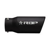 RBP STAINLESS STEEL BLACK EXHAUST MUFFLER TIP 3" INLET 5" OULET FOR TRUCK & JEEP