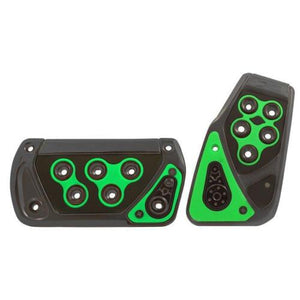 VOLTAGE GUNMETAL GREEN AUTOMATIC PEDAL PADS FOR CARS TRUCKS SUV