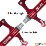OMC MTB Mountain Bike Pedals 3 Bearing Non-Slip Lightweight Extruded Aluminum Alloy Bicycle Platform Pedals for BMX MTB 9/16"