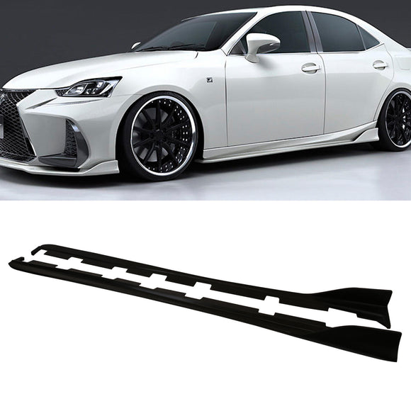 FOR 14-20 LEXUS IS250 IS300 IS350 TYPE-AR PU ADD-ON SIDE SKIRTS SPOILER URETHANE