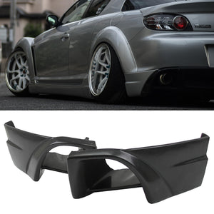 TC Sportline BO-MARX043143 Sport Style Polyurethane PU Rear Bumper Lip Valance Spoiler for 2004-2008 MAZDA RX-8